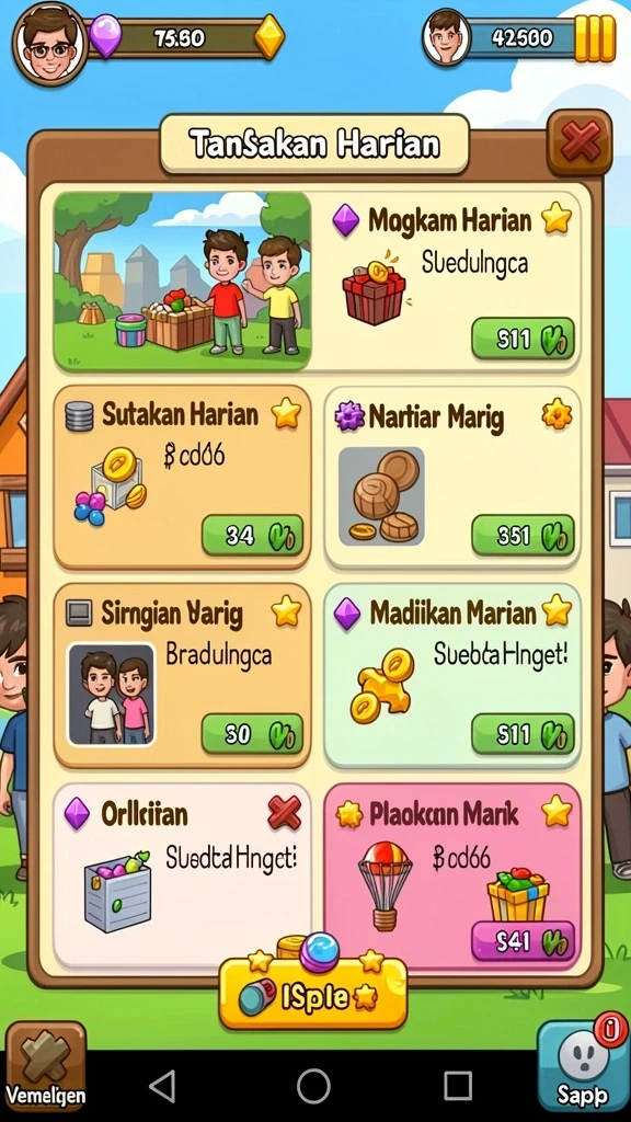 Karakter unik dengan kemampuan yang beragam.