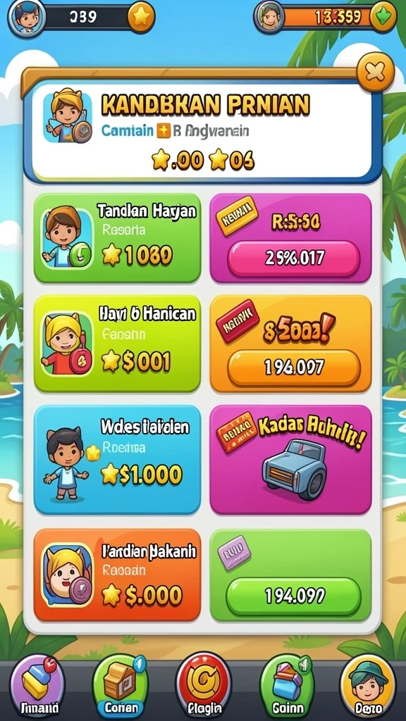 Tampilan antarmuka utama yang menarik dan user-friendly.