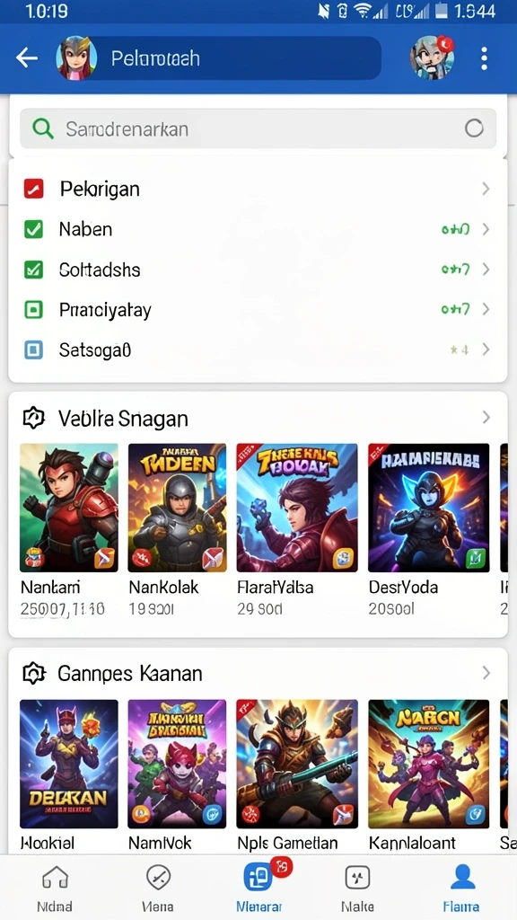 Tampilan awal permainan yang memikat.