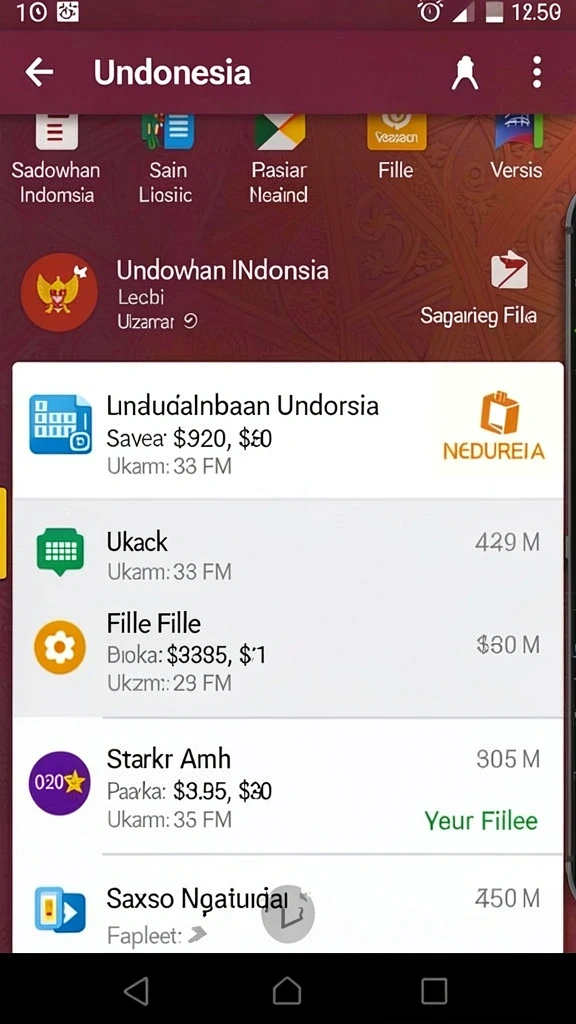 Tampilan karakter yang penuh warna dan menarik.