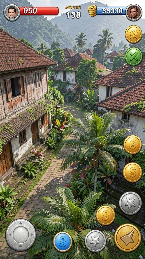 Level yang menantang dengan pemandangan yang indah.