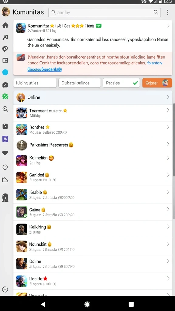 Screenshot menunjukkan pemain berinteraksi di mode komunitas.