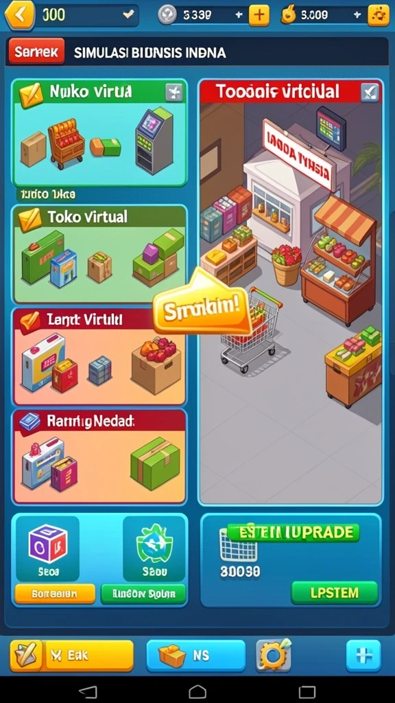 Screenshot menunjukkan berbagai level yang menantang di BETON999.