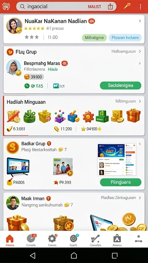 Dapatkan hadiah menarik setiap menyelesaikan misi.