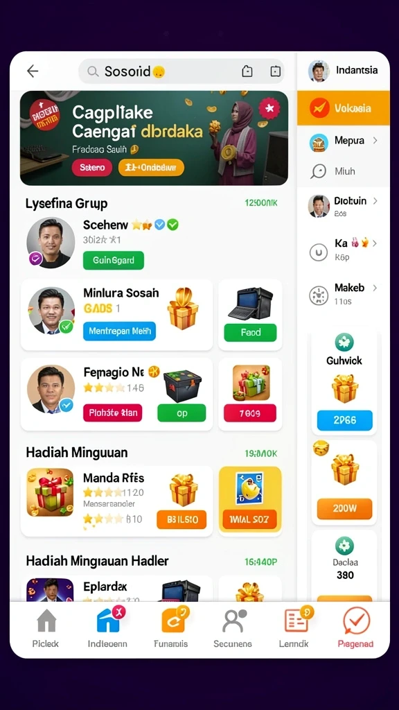 Tangkapan layar menampilkan antarmuka permainan yang menarik.