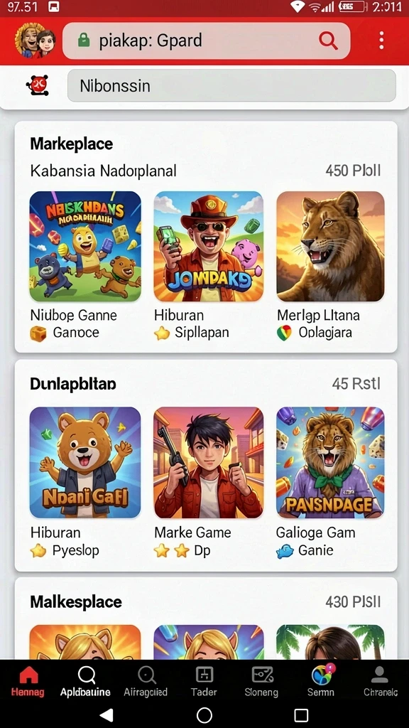 Level yang menantang dan penuh dengan rintangan seru.