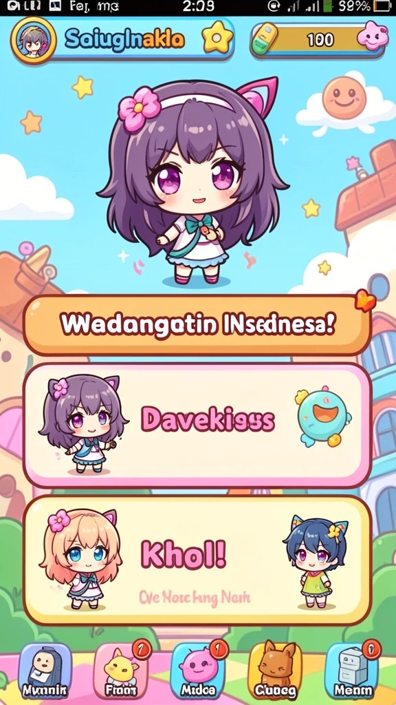 Grafis tajam dengan warna yang menarik.