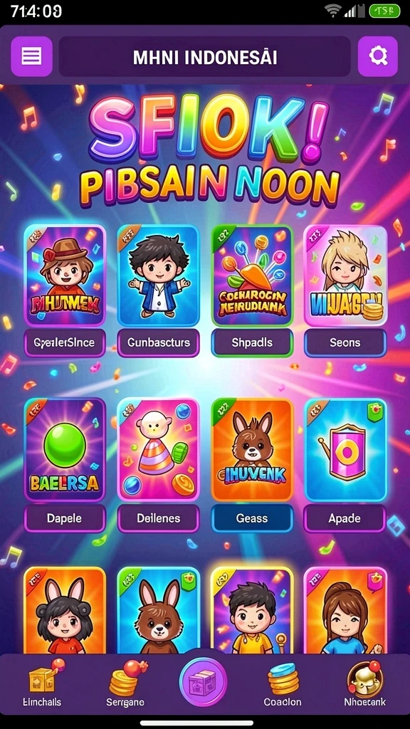 Pengguna dapat melihat berbagai karakter dalam game.