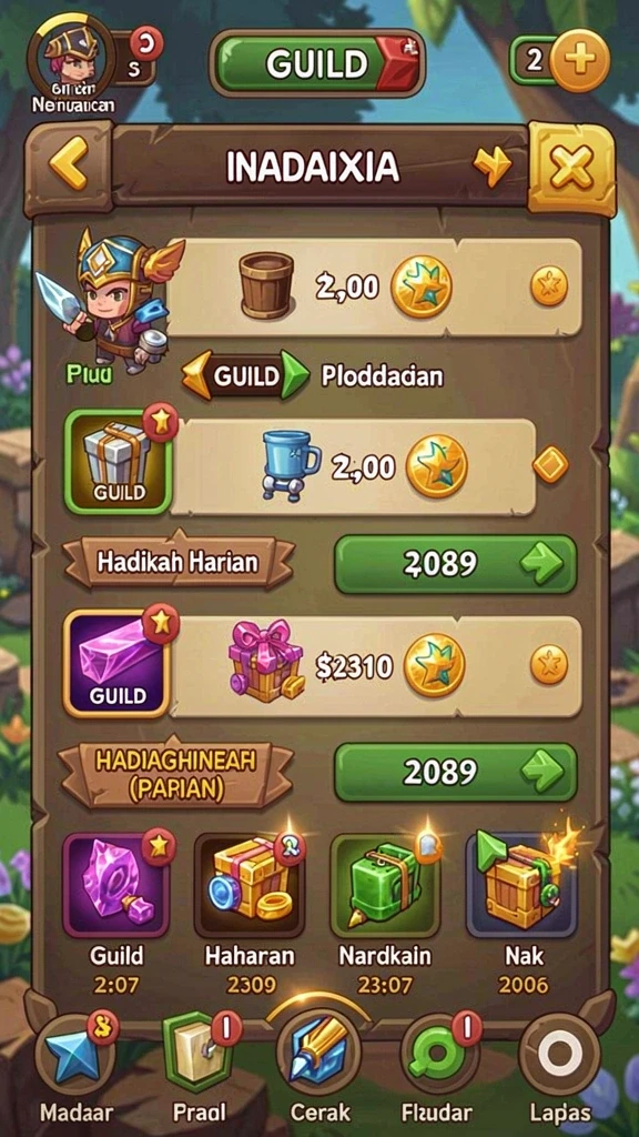 Tampilan utama GUATOGEL yang menarik dan informatif.