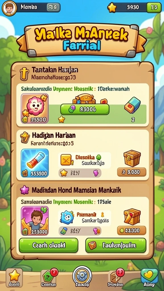 Tampilan antarmuka utama yang menarik dan mudah dinavigasi.