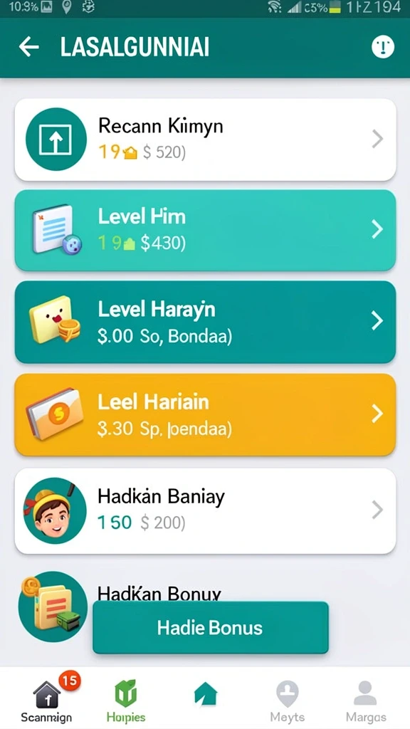 Tampilan antarmuka yang menarik dan intuitif.
