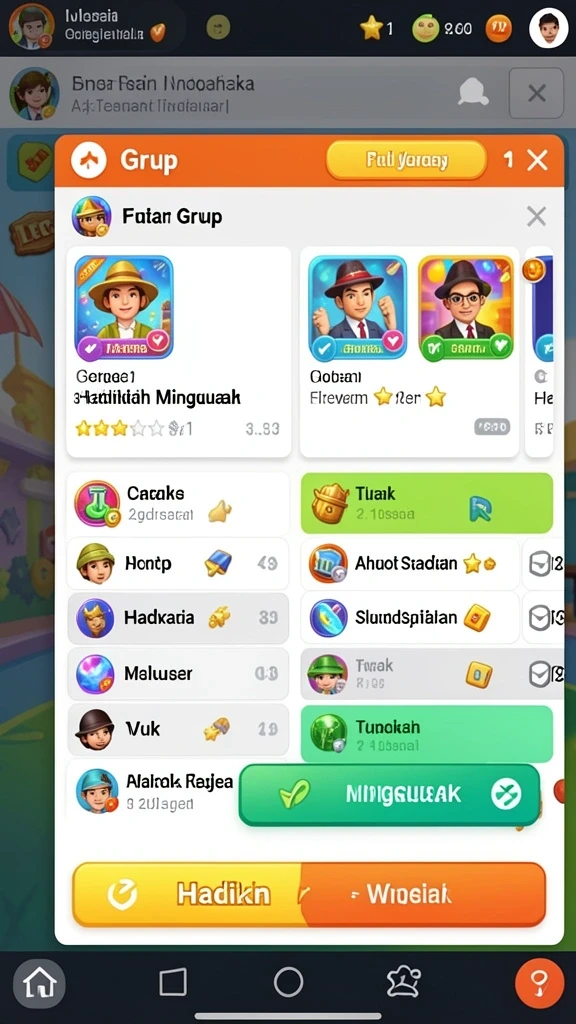 Mode permainan seru yang membuat ketagihan.