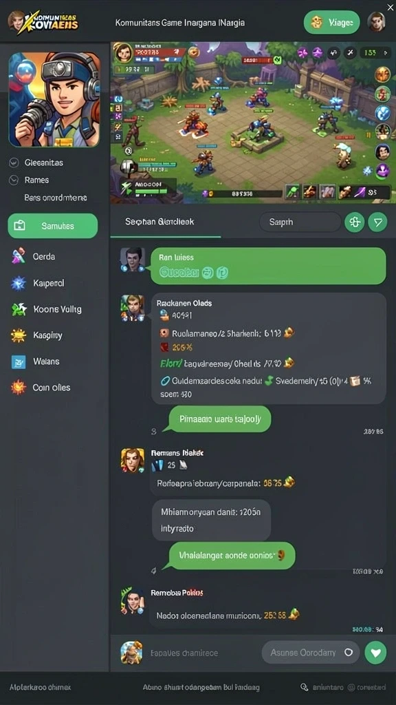 Karakter yang unik dan penuh warna.