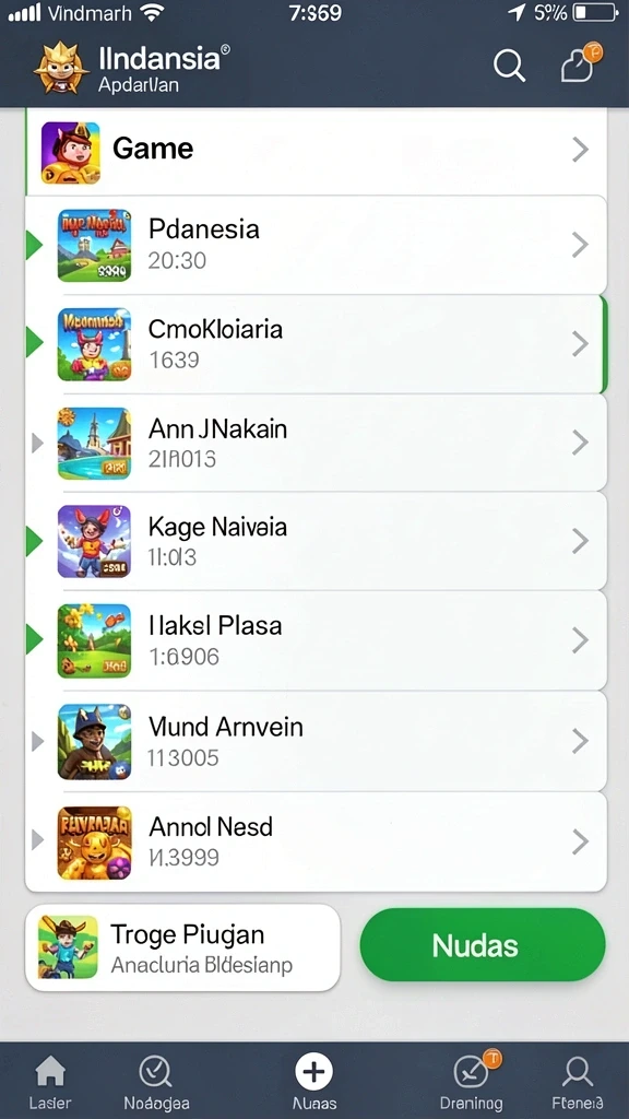 Screenshot memperlihatkan fitur leaderboard kompetisi antar pemain.
