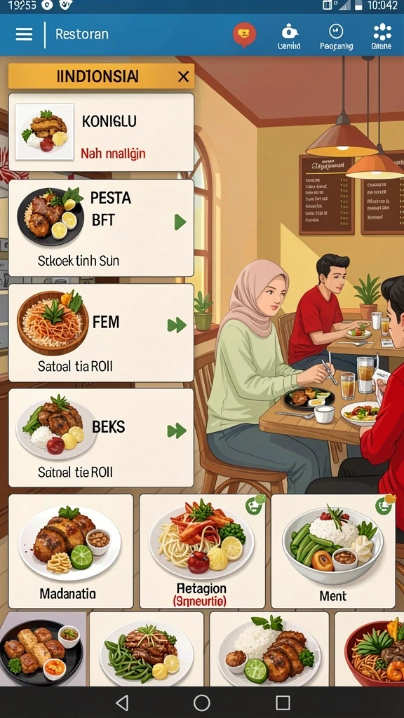 Antarmuka yang sederhana dan menarik.