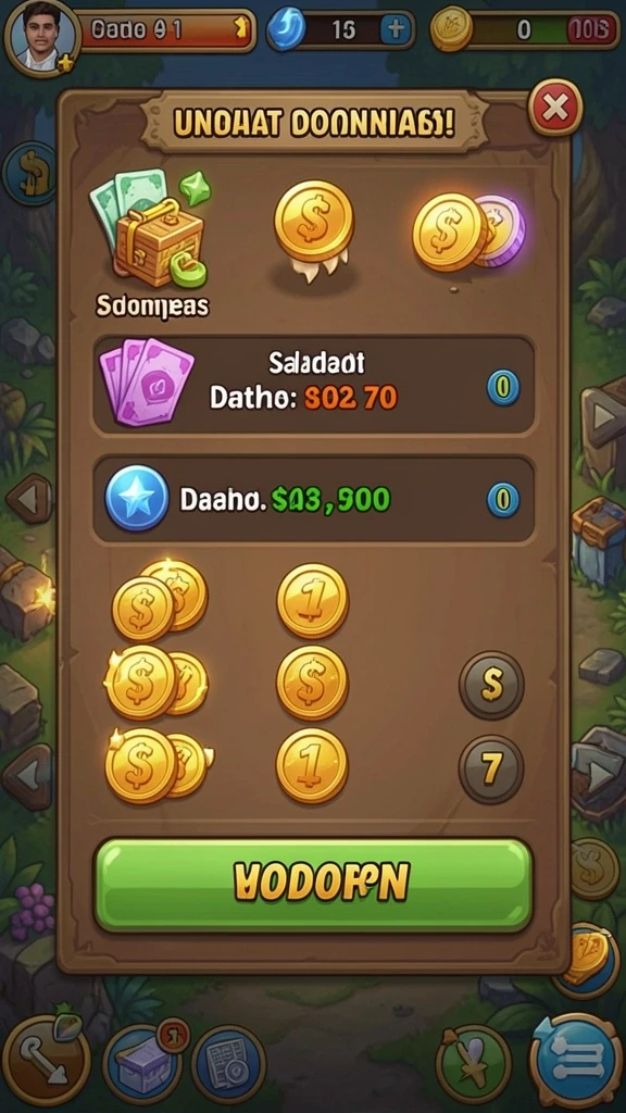 Screenshot menunjukkan karakter unik yang bisa dipilih.